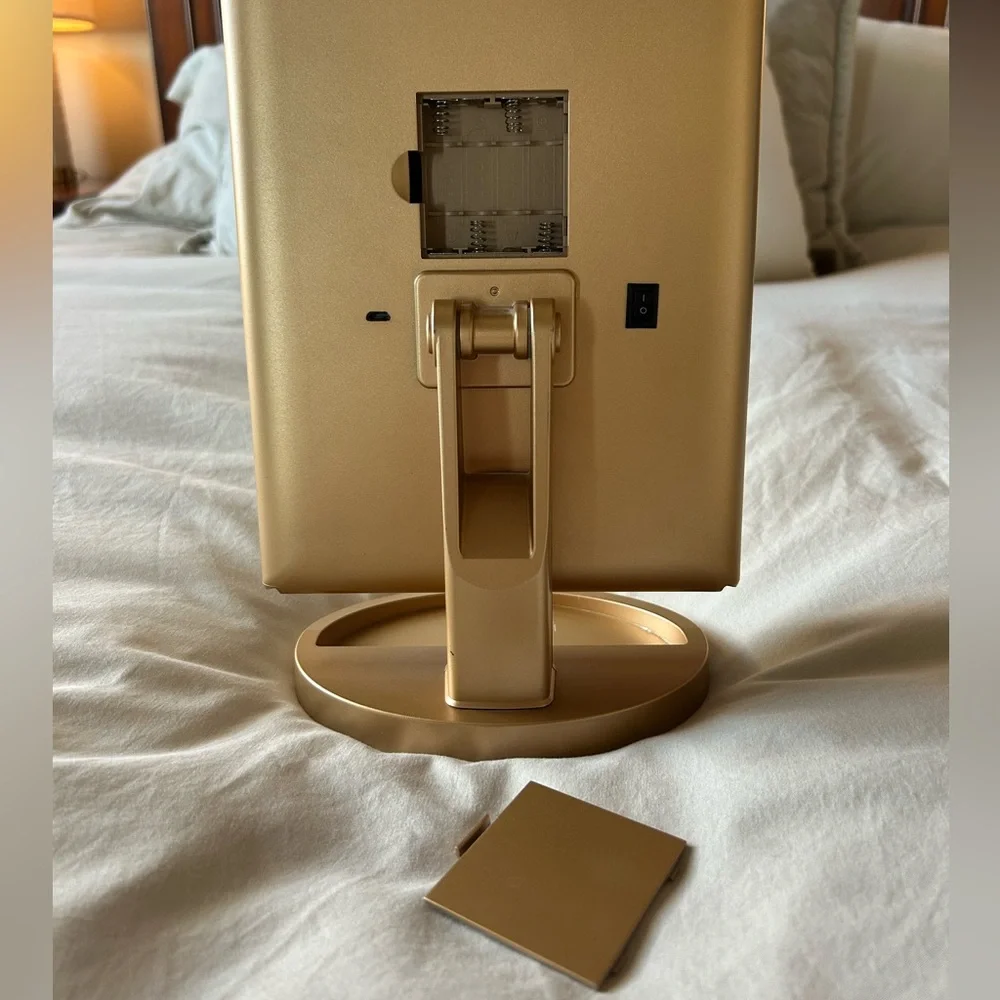 Tri-Fold Vanity Mirror with Dimmable LED Lights